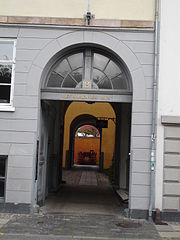 The gateway seen from the street.