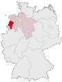 Lage des Landkreises Emsland in Deutschland