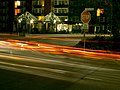 Garreler Weg / Friesoyther Straße at night.