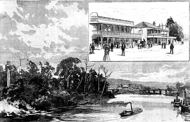 Lismore, NSW in 1894 - illustration from Sydney Mail May 12 1894 (upper portion)
