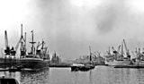 Royal Albert Dock, 1955