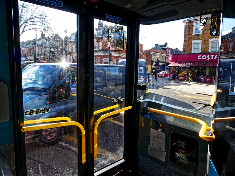 File:London W4 bus interior, Broad Lane, Tottenham 3.jpg