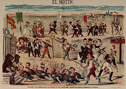 Los padres de la patria, que a la vez son hijos de ella, y por lo tanto abuelos de sí mismos, en El Motín, septiembre de 1881.