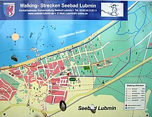 Karte der Walking-Strecken in Lubmin