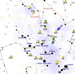 Map showing the location of M23