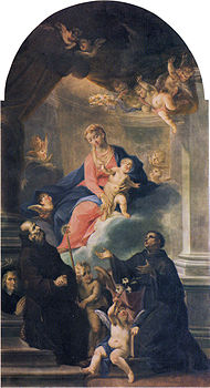 Madonna și copilul între sfinții francis și Anthony of Padua (pietro avogadro) .jpg