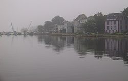 Fog in the harbour