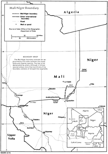 Grenze zwischen Mali und Niger