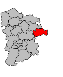 Canton d'Amfreville-la-Campagne - Carte