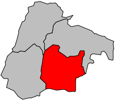 Kanton na mapě arrondissementu Ribeauvillé