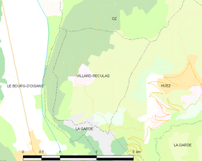 Poziția localității Villard-Reculas