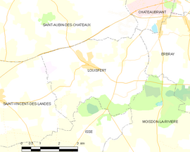 Mapa obce Louisfert