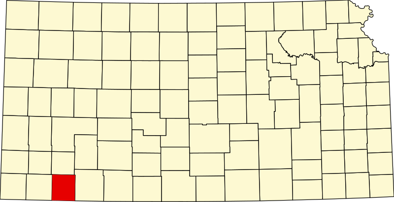 Fájl:Map of Kansas highlighting Seward County.svg