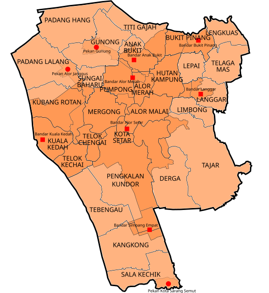 File:Map of Kota Setar District, Kedah.svg