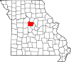 Map of Missouri highlighting Cooper County.svg
