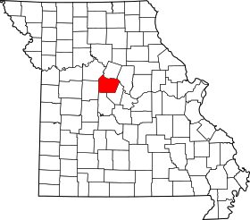 Map of Missouri highlighting Cooper County.svg