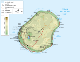 hartă: Geografia Nauru