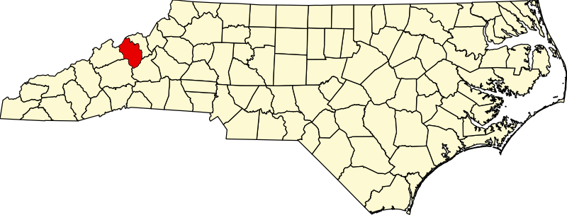 صورة:Map of North Carolina highlighting Yancey County.svg