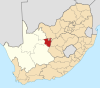 Mapa da África do Sul com Frances Baard em destaque (2016) .svg