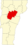 Map of Vermont highlighting Washington County.svg