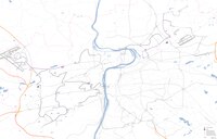 A scheme of proposed trolleybus lines in Prague