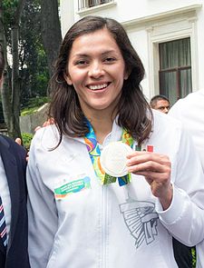 María Espinozová se stříbrnou medailí z olympiády v Rio de Janeiru