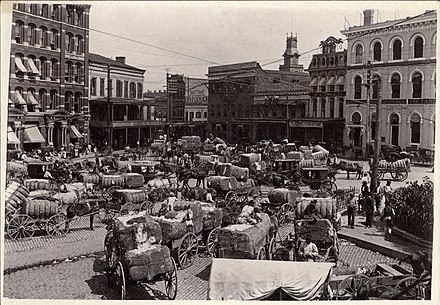 Cotton being brought to market, Montgomery, c. 1900