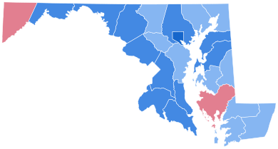 Maryland Başkanlık Seçimi Sonuçları 1964.svg