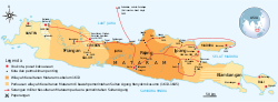 Wilayah jajah takhluk Kesultanan Mataram dalam masa pemerintahan Sultan Agung Hanyokrokusumo (1613-1645)