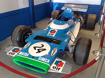 Chris Amon's Matra MS120 racing car, used in the 1971 Argentine Grand Prix
