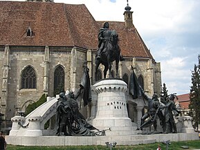 Monumentul lui Matia Corvin inaugurat în 1902