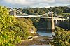 Thomas Telford's Menai Suspension Bridge (1826) links Anglesey to the mainland