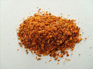<span class="mw-page-title-main">Merkén</span> Smoked chili pepper condiment traditional in Chilean cuisine