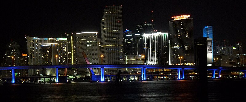 File:Miami Night Skyline from Watson Island.jpg