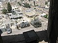 Military vehicles in downtown Tripoli