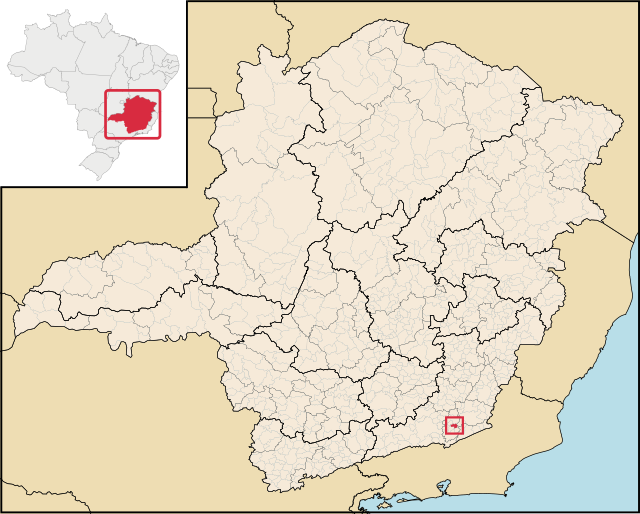 Localização de Maripá de Minas em Minas Gerais