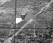 Un Mirage III abattu par un Mig-21 égyptien durant la guerre du Kippour.