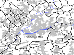 FRA在美因河畔法兰克福的位置