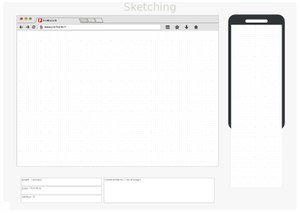 Printable template for mobile and desktop app design (PDF) Mobile sketch template.pdf