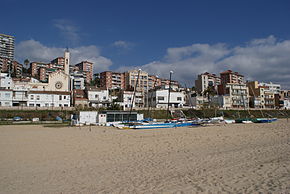 Praia de Sant Joan, em Montgat