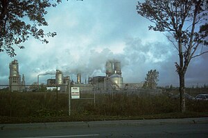 Průmyslová zóna v Montréal-Est