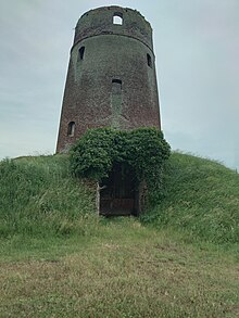 Meesemaeckermolen in Looberghe uit 1860.