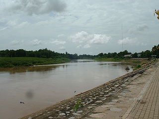 Nan River river in Thailand