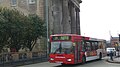 English: National Express West Midlands 1684 (T684 FOB), a Mercedes-Benz O405N, pulling out of the end of New Canal Street into Curzon Street, Birmingham city centre, on route 26.