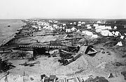 Aireal view of Nome, Alaska looking Northwest, dated: 1900