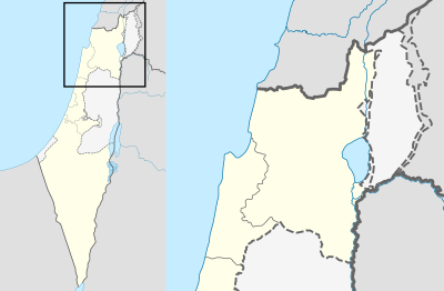 Mapa de localización Israel norte