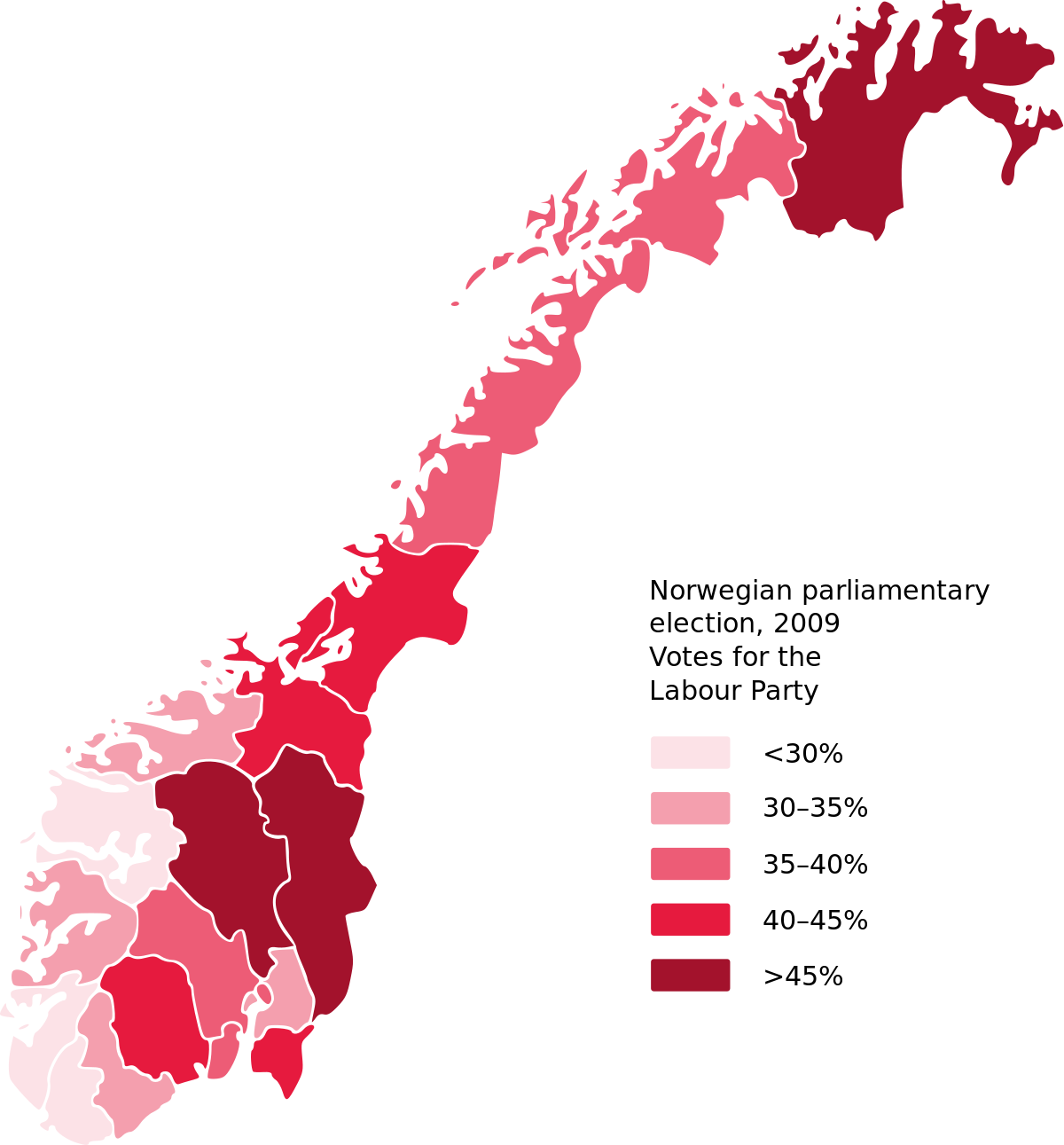 Карты 2009 года. Регионы Норвегии. Территория Норвегии в 2009 году. Выборы в Норвегии. Карта 2009 года.