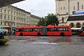 Deutsch: O-Bus der Linie 5 in Salzburg vor dem Schloss Mirabell