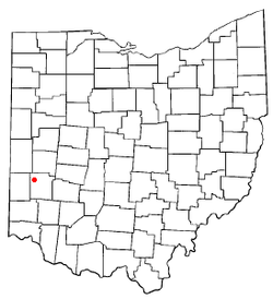 Location of Brookville, Ohio