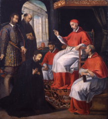 O Papa Paulo III recebe São Francisco Xavier